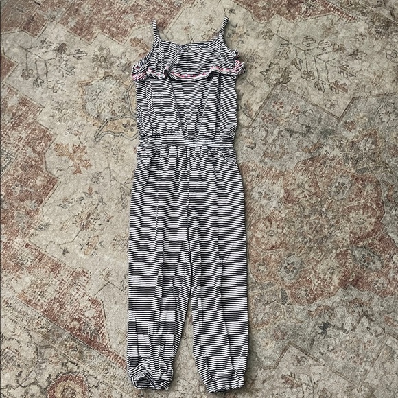 Carter’s Striped Navy and White Jumpsuit - Picture 5 of 7